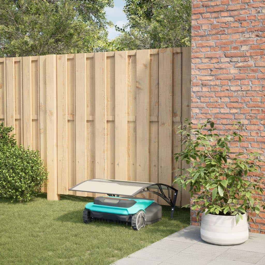 Durable and Weatherproof Robot Mower Garage for Garden Lawn, Easy Assembly, Black, 31.5"X39.8"X18.1"