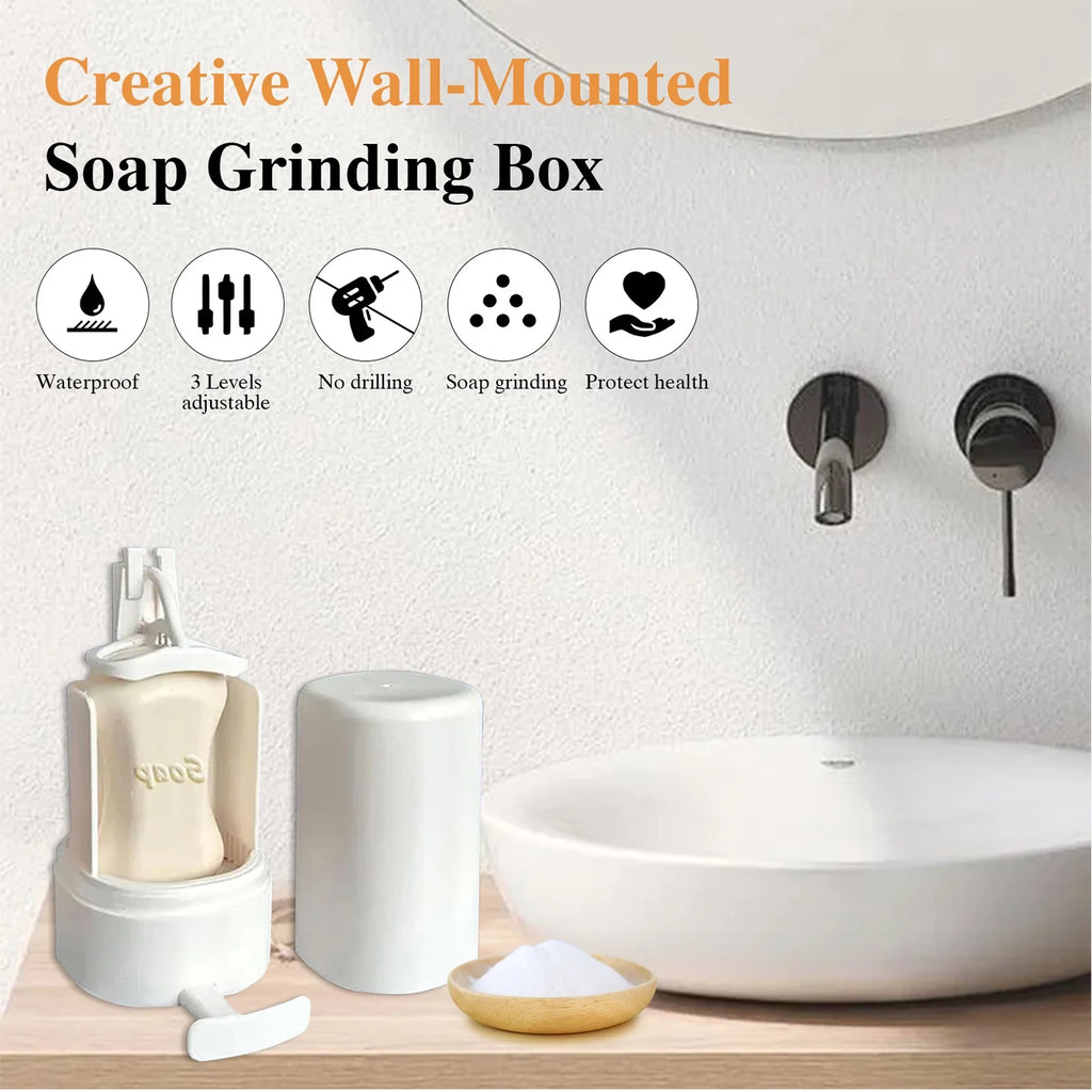 Foamflaker Soap Grinder, Foam Flaker Soap Grinder, Bar Soap Shaver, Bar Soap Dispenser, Soap Shaver for Bar Soap, Bar Soap Shredder Dispenser Wall Mounted