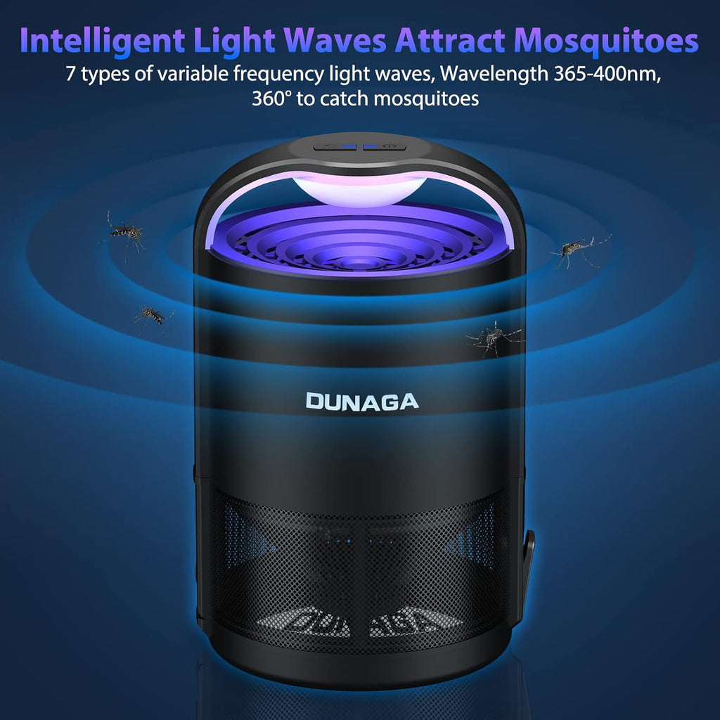 Fly Traps, Fruit Fly Trap Indoor, Gnat Traps, Bug Zapper Indoor,Mosquito Traps with 10 Sticky Glue Boards, Black