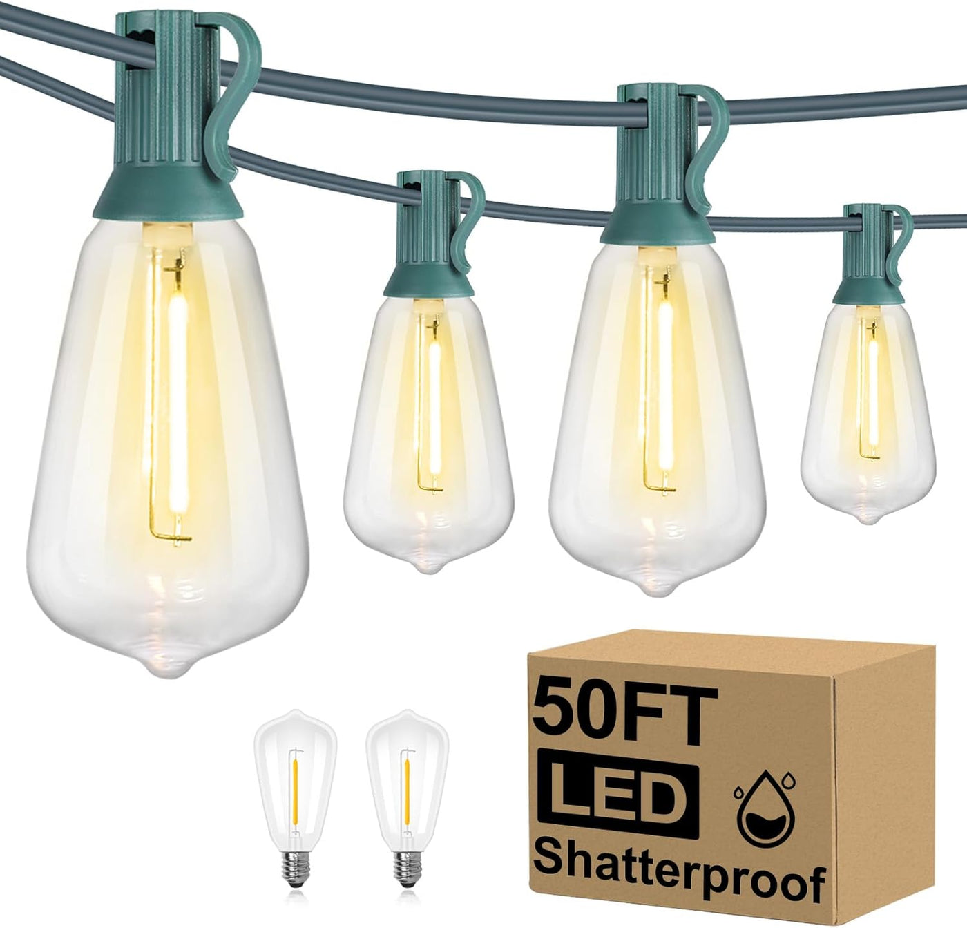 LED Outdoor String Lights 100FT 