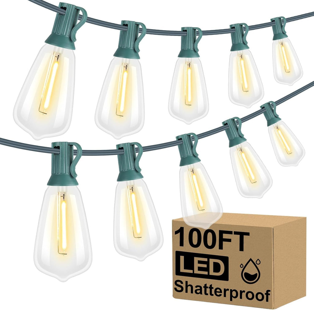 LED Outdoor String Lights 100FT 