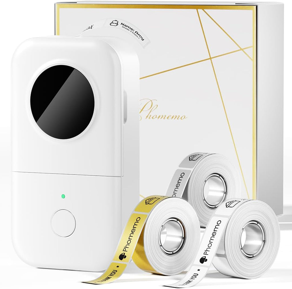 D30 Label Maker Machine, Portable Bluetooth Mini Label Printer, Smartphone Handheld Thermal Sticker Small Labeler Multiple Templates Font Icon Inkless Custom Label for Home Kids School Items