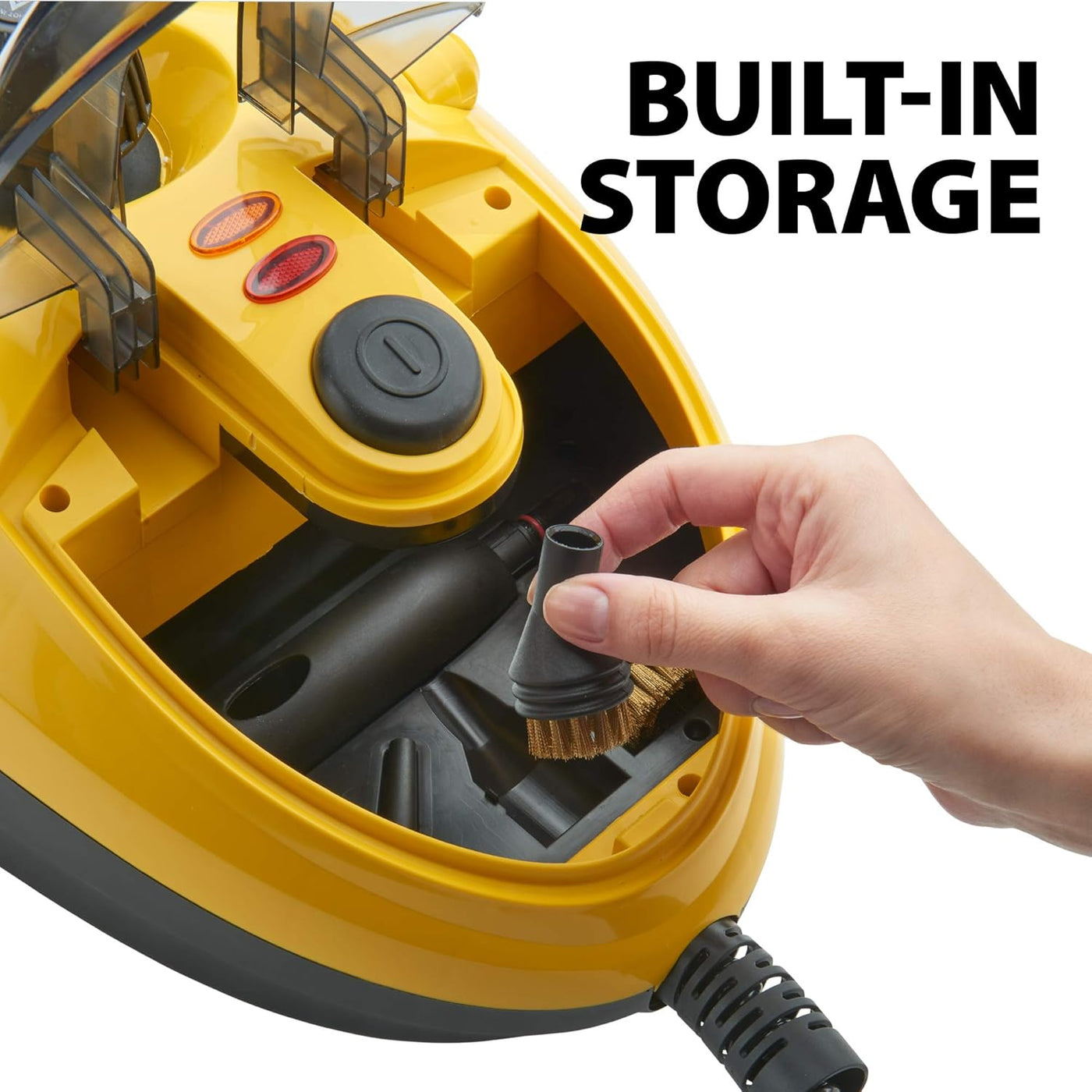 Spraytech 0282014 915E On-Demand Steam Cleaner & Wallpaper Removal, Multipurpose Power Steamer, 18 Attachments Included (Some Pieces Included in Storage Compartment) for Floor