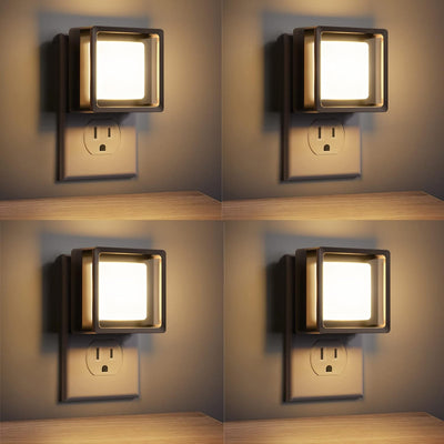 LED Night Light, Night Lights Plug into Wall [2 Pack] with Dusk-To-Dawn Sensor, Dimmable Nightlights, Adjustable Brightness for Bathroom, Hallway, Bedroom,Kids Room,Stairway,Soft White
