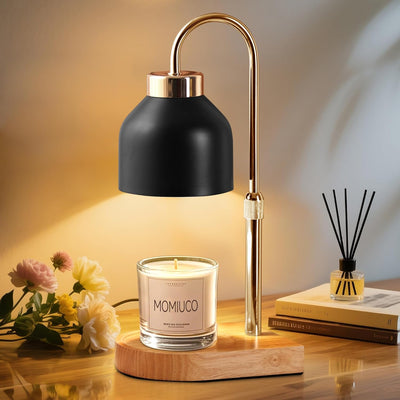 Candle Warmer Lamp with Timer Dimmer, Wax Melt Warmer for Jar Candles, House Warming Gifts New Home Decor, Gifts for Women Mom, Adjustable Height with 2 Bulbs