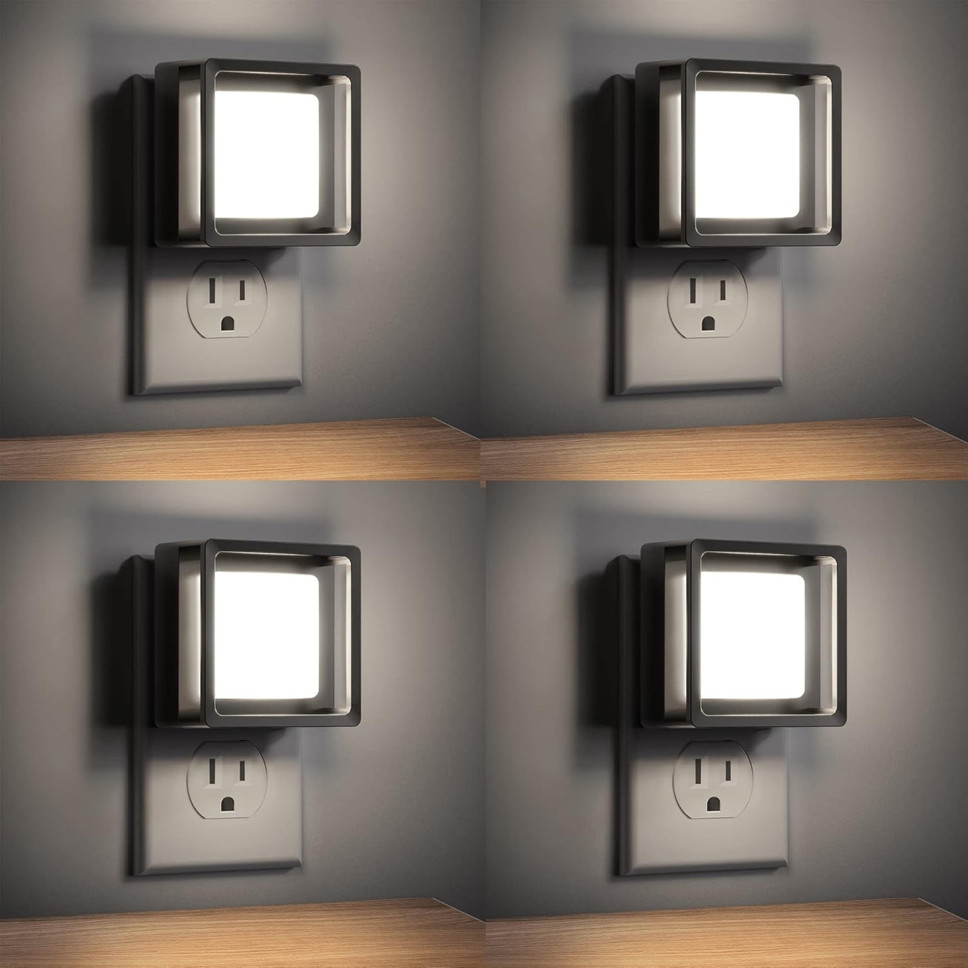 LED Night Light, Night Lights Plug into Wall [2 Pack] with Dusk-To-Dawn Sensor, Dimmable Nightlights, Adjustable Brightness for Bathroom, Hallway, Bedroom,Kids Room,Stairway,Soft White