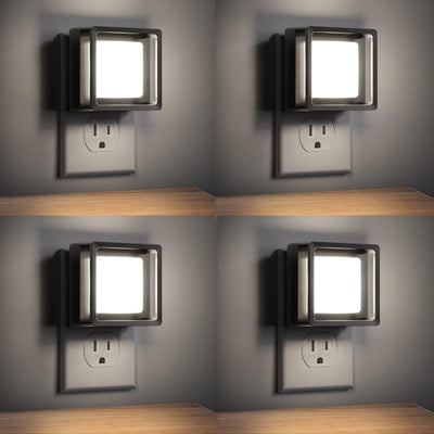 LED Night Light, Night Lights Plug into Wall [2 Pack] with Dusk-To-Dawn Sensor, Dimmable Nightlights, Adjustable Brightness for Bathroom, Hallway, Bedroom,Kids Room,Stairway,Soft White