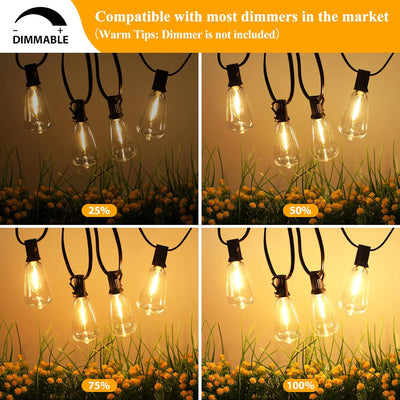 LED Outdoor String Lights 100FT 