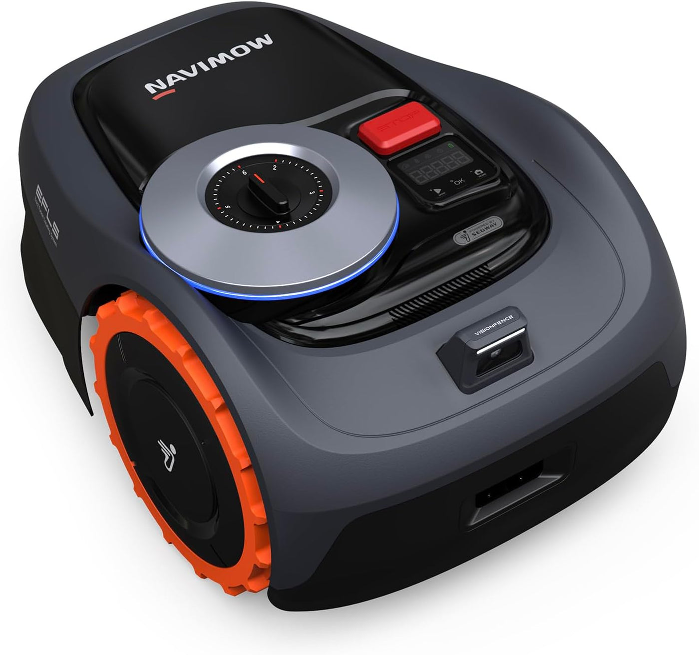 Segway  I105N Robot Lawn Mower Perimeter Wire Free 1/8 Acre Rtk+Vision Robotic Lawnmower, Ai-Assisted Mapping, Virtual Boundary, APP Control, 58Db(A) Quiet, Multi-Zone Management