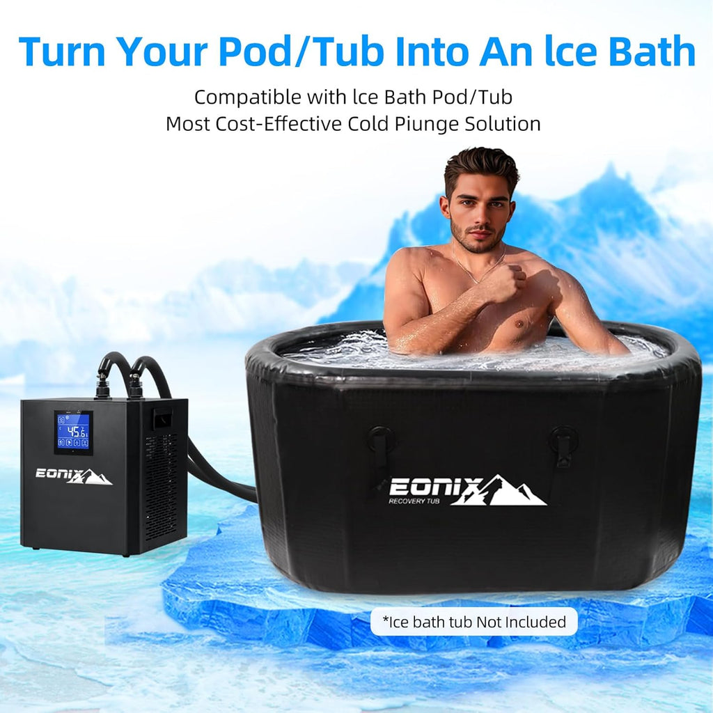 Ice Bath Chiller for Cold Plunge,1/3 HP Ice Bath Chiller with Household Submersible Water Pump,Insulation Pipe, Ideal for Cold Bath Plunge Tub