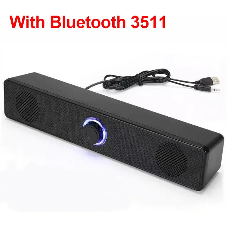 PC Soundbar Bluetooth + USB Powered Gaming Speaker
