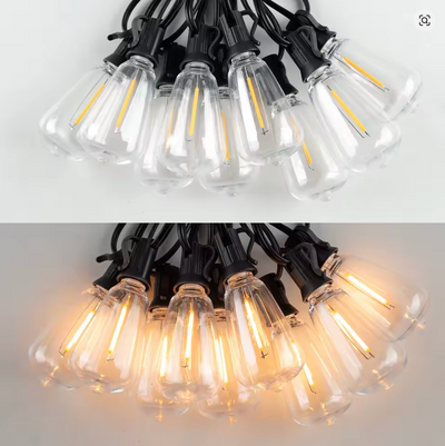 Outdoor String Lights - 30 ft. LED Shatterproof Design