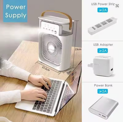 Humidifier Fan - Portable & Easy to Clean