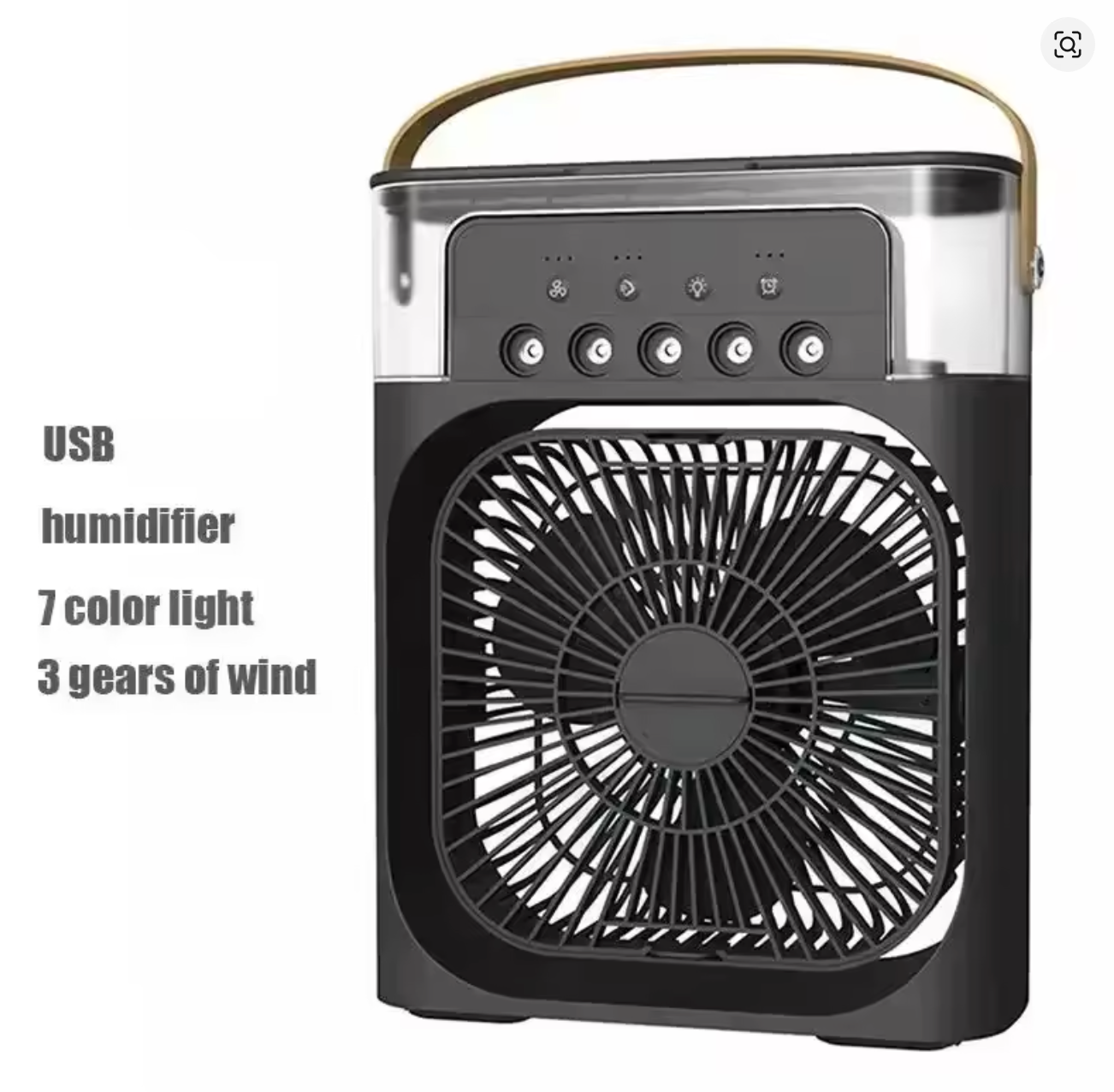 Humidifier Fan - Portable & Easy to Clean