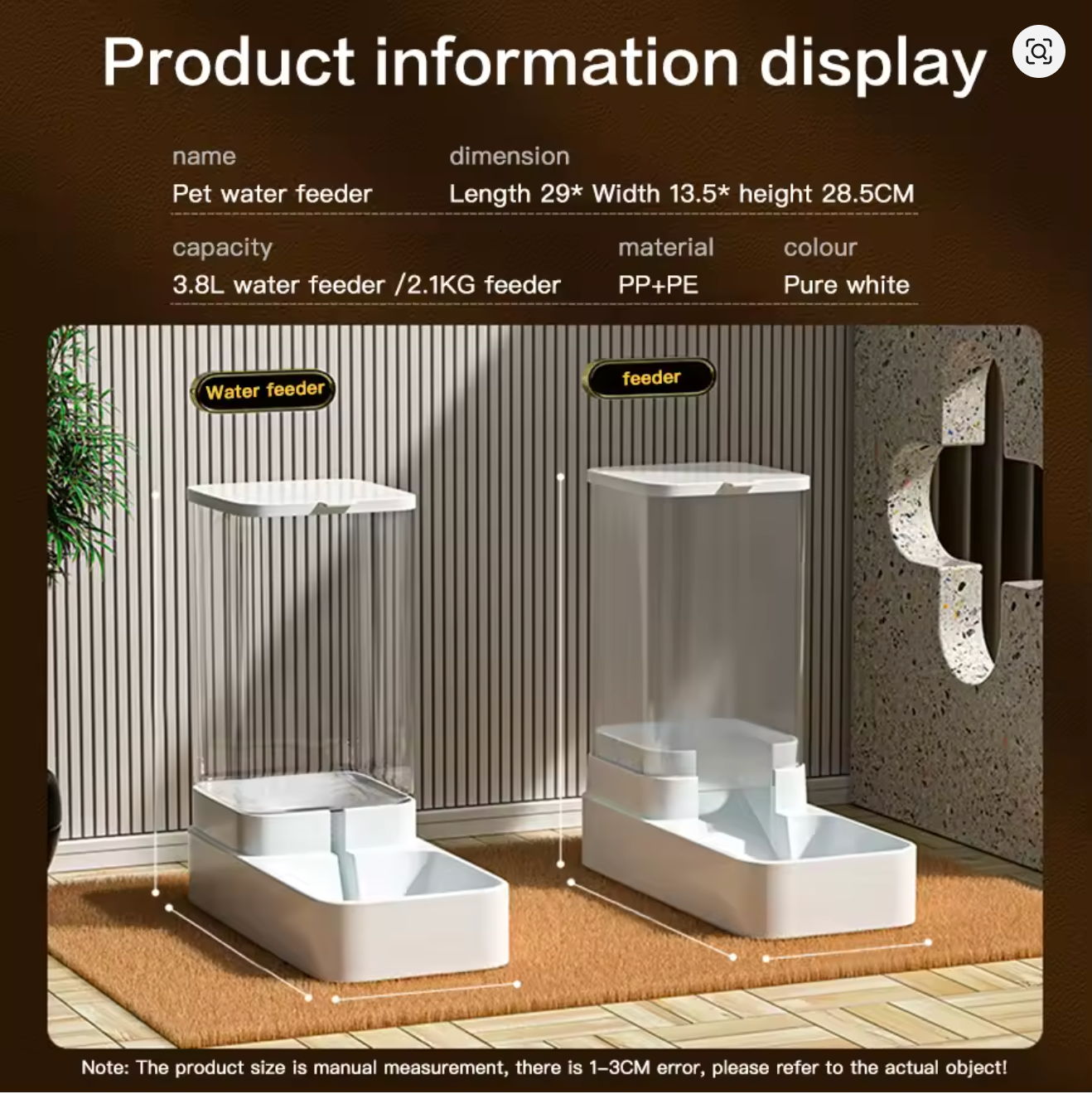 Automatic Pet Food Dispenser - Large Capacity Feeder