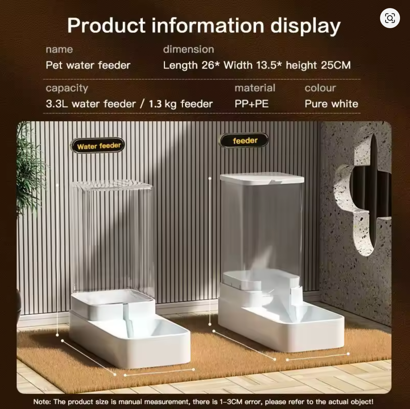 Automatic Pet Food Dispenser - Large Capacity Feeder