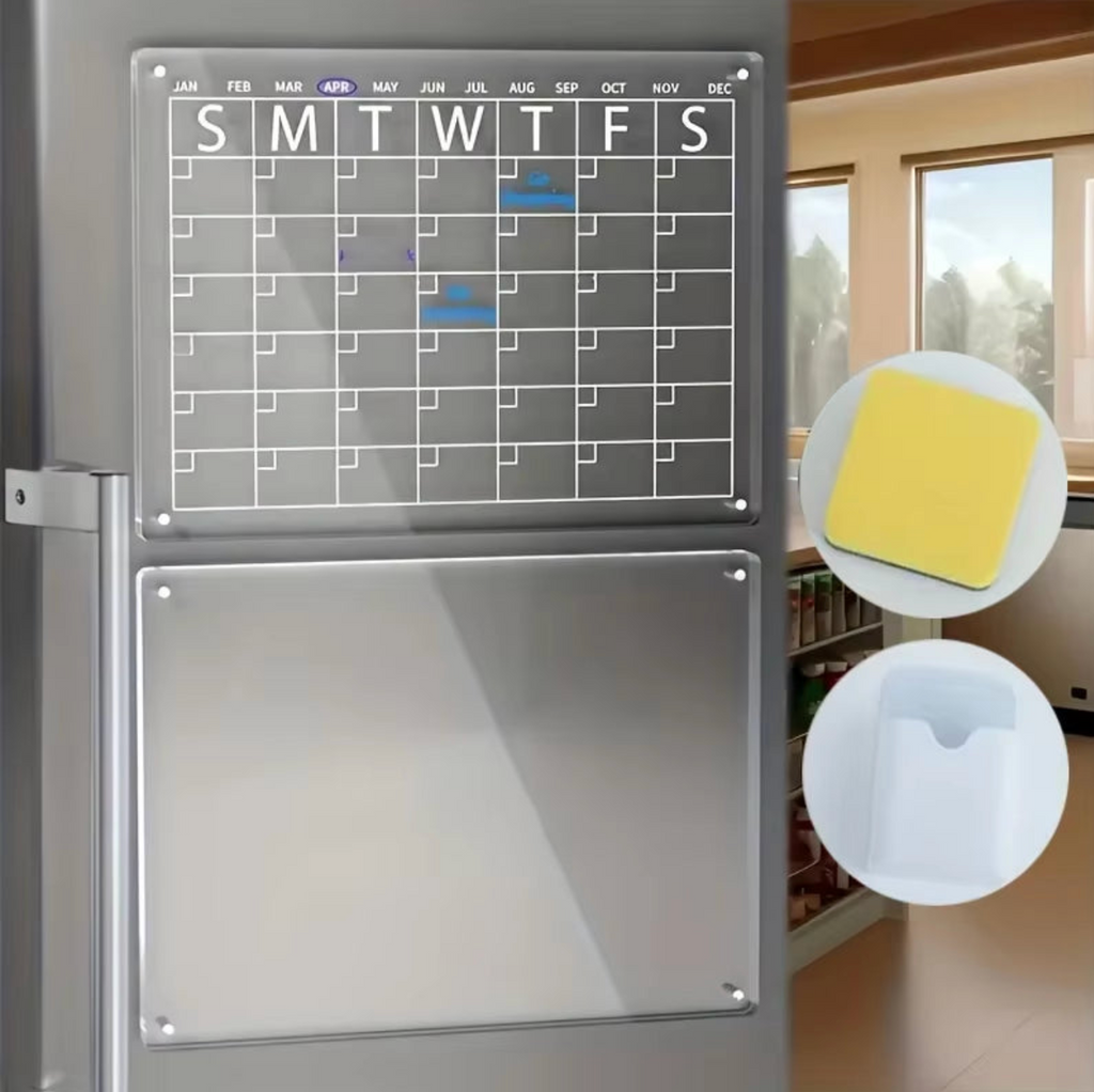 Fridge Calendar - Colorful & Easy to Clean