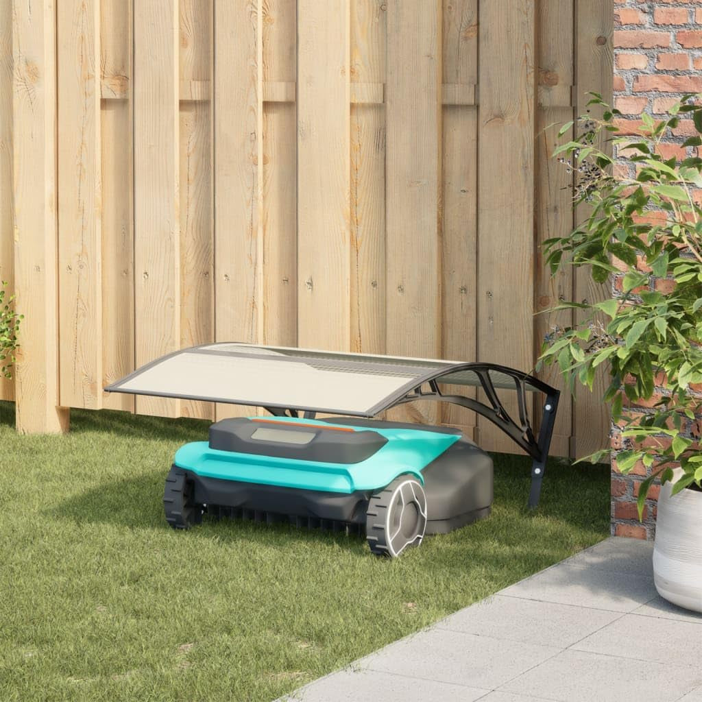 Durable and Weatherproof Robot Mower Garage for Garden Lawn, Easy Assembly, Black, 31.5"X39.8"X18.1"