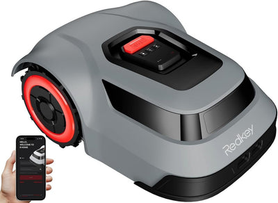 MGC500 Robot Lawn Mower with 393Ft Boundary Wires for 0.12 Acre (1/8 Acre), 45% Slope, 70Mins Runtime, Auto Recharge, Automatic Robotic Lawn Mower W/Precise Location & Breakpoint Detection