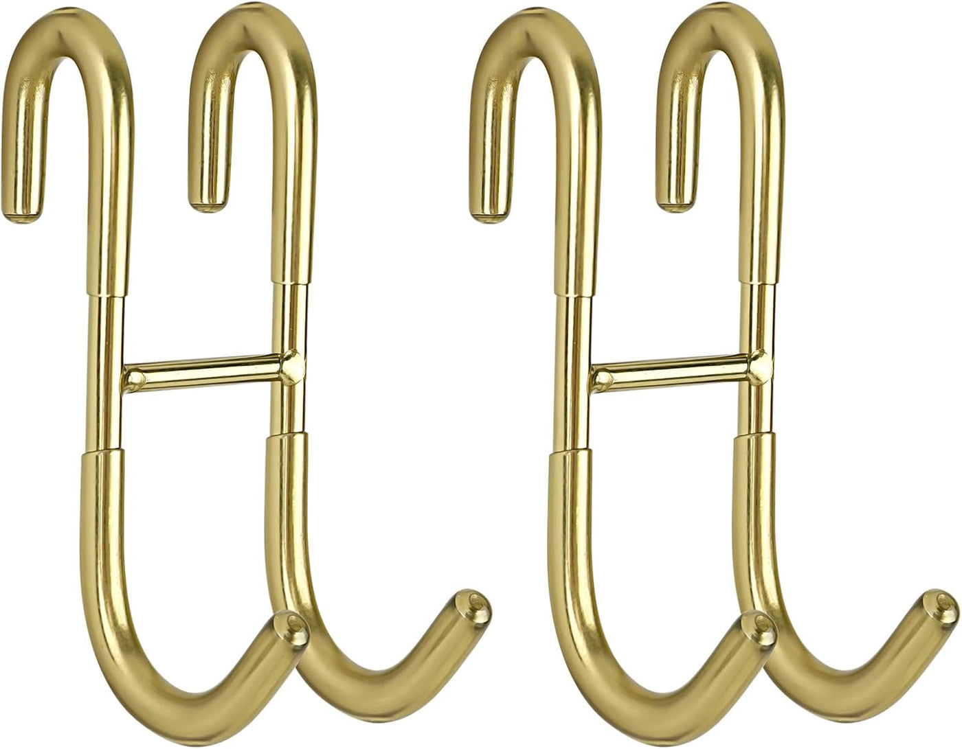 Shower Door Hooks (3-Pack), Towel Hooks for Bathroom Frameless Glass Door, Shower Squeegee Hooks, Silver