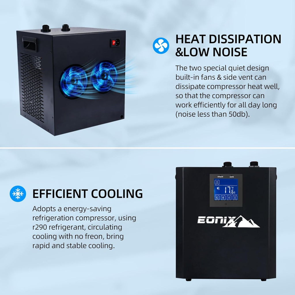 Ice Bath Chiller for Cold Plunge,1/3 HP Ice Bath Chiller with Household Submersible Water Pump,Insulation Pipe, Ideal for Cold Bath Plunge Tub