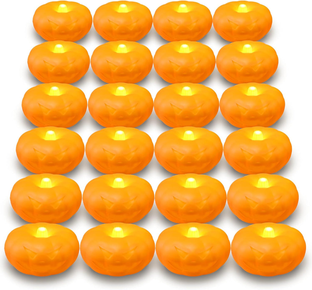 Halloween Decorations, 20 Pcs Floating Candles with Wand Magic Hanging Candles, Flickering Warm Light Flameless Floating LED Candle with Wand Remote, Battery Operated Taper Candle Set for Theme Party