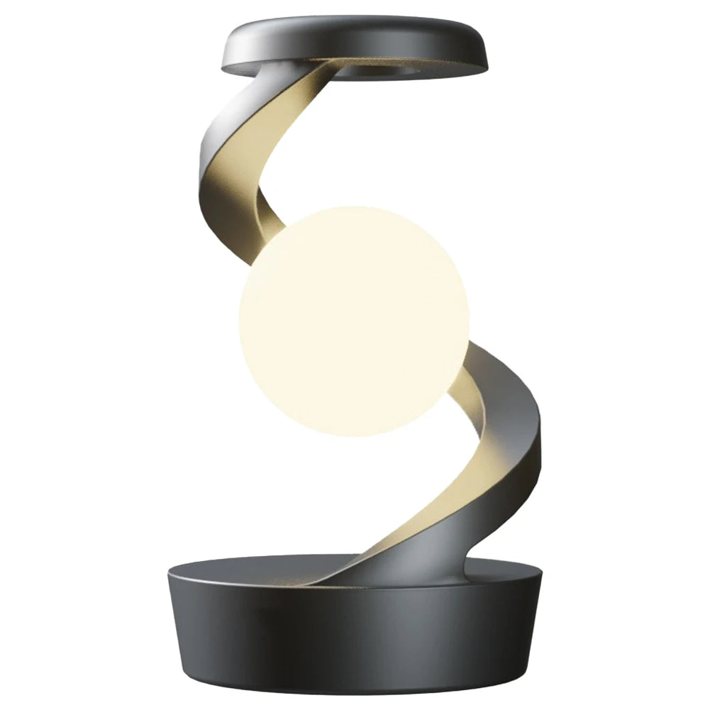 3D Levitating Ball Lamp RGB Floating LED Night Light with Wireless Phone Charger Floating and Spinning in Air with LED Moon Lamp